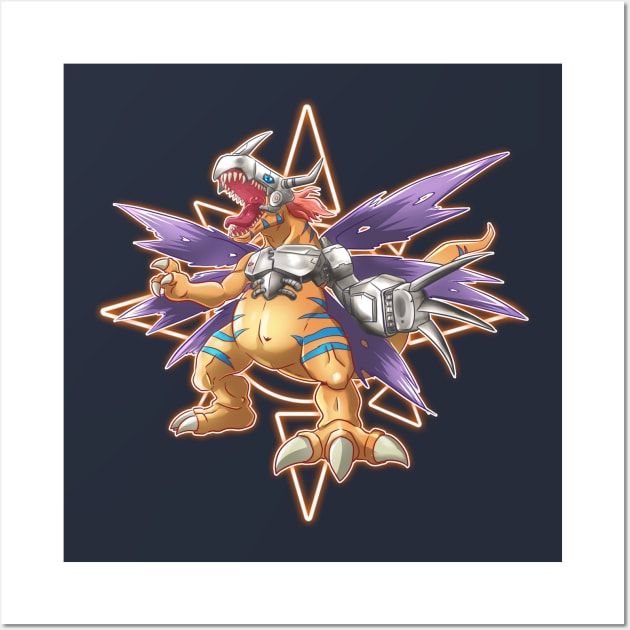 fanart metal greymon Wall Art by DigiTeeshrit